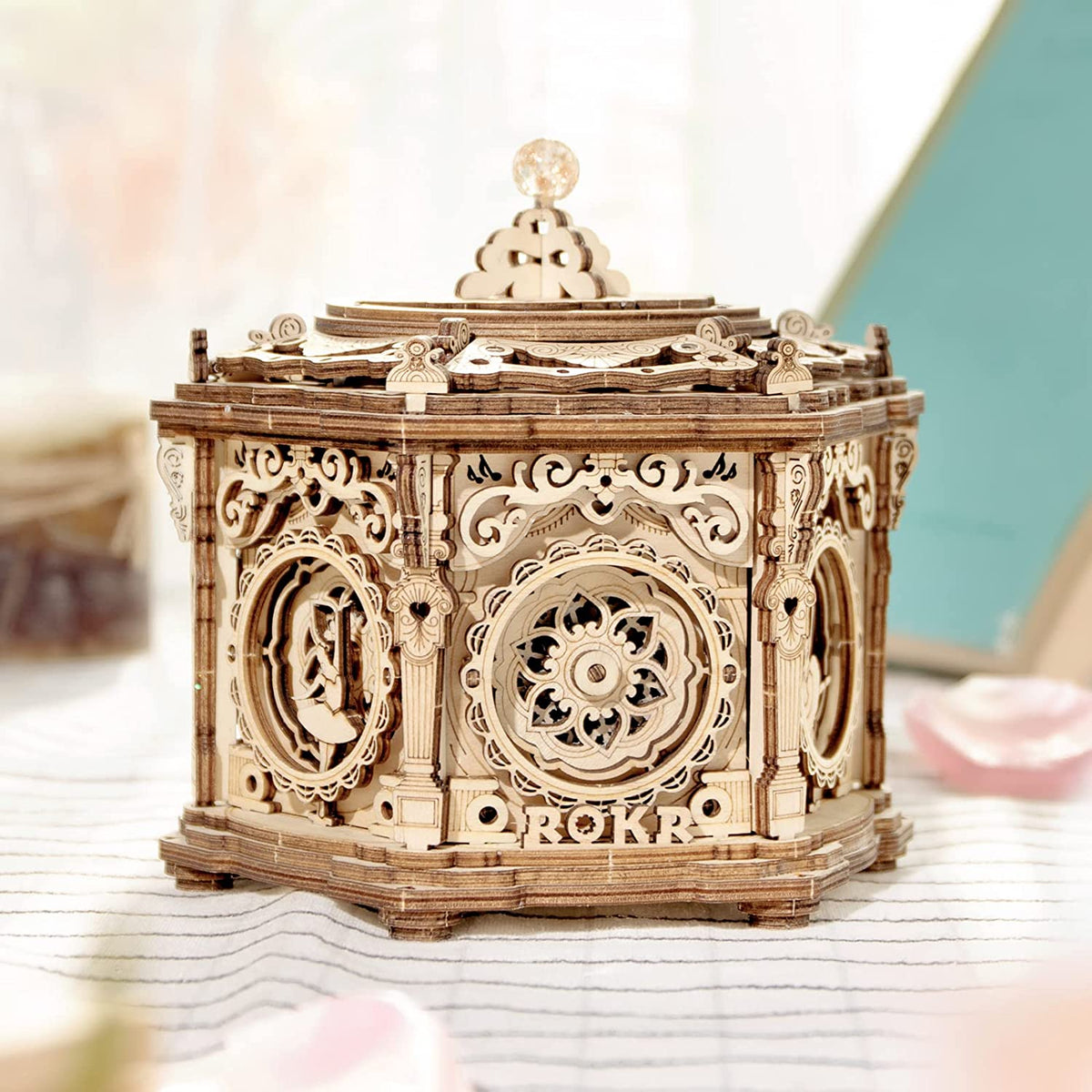 ROKR Secret Garden 3D Wooden Music Box Kit