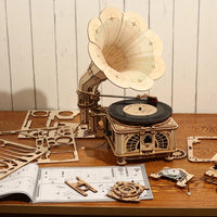 ROKR Classic Gramophone 3D Classic Wooden Puzzle
